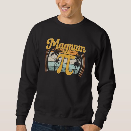 Magnum Pi Wiskunde Pi Dag Retro Trui (Voorkant)