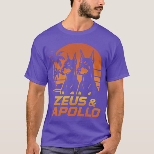 Magnum PI Zeus en Apollo retro T-shirt (Voorkant)
