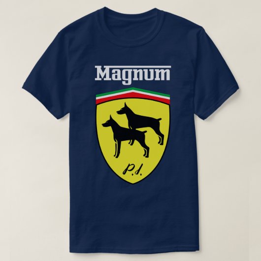 Magnum Shield Donkere Stoffen T-shirt (Design voorkant)