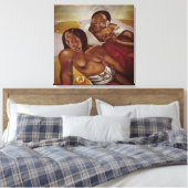 Magnum's "Gauguin" schilderij Muurkunst Canvas Afdruk (Insitu (Slaapkamer))