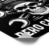 Mago Y Mecánico Funny Car Mechanic Skull Spanish V Poster (Hoek)