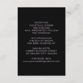 Magolia 3D Flower Black Floral Details Informatiekaartje (Achterkant)