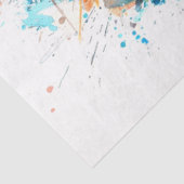 Magpie Bird Cerulean Charm Decoupage Tissuepapier (Detail)