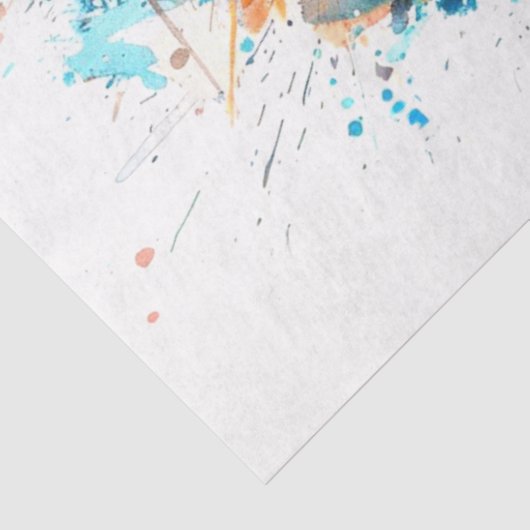 Magpie Bird Cerulean Charm Decoupage Tissuepapier (Detail)