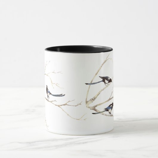 Magpie Bird, Natuur, Wildlife Family Mok (Midden)