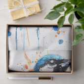 Magpie Bird Sienna Serenade Decoupage Tissuepapier (Geschenk)