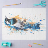 Magpie Bird Sienna Serenade Decoupage Tissuepapier (Craft)