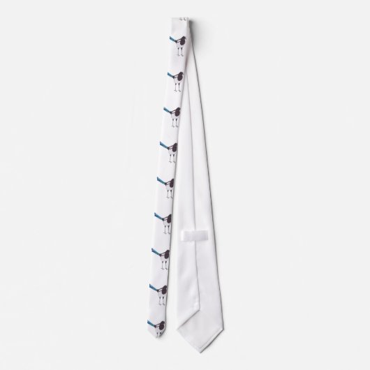 Magpie Bird Stropdas (Achterkant)