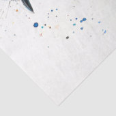 Magpie Bird Tangerine Twilight Decoupage Tissuepapier (Detail)