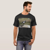 MAGPIE BLACK & WHITE RURAL QUEENSLAND AUSTRALIË T-SHIRT (Voorkant volledig)