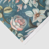 Magpie  Bloemen Achtergrond Decoupage Tissuepapier (Detail)