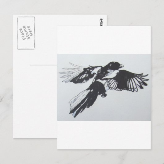 Magpie Briefkaart (Voorkant / Achterkant)