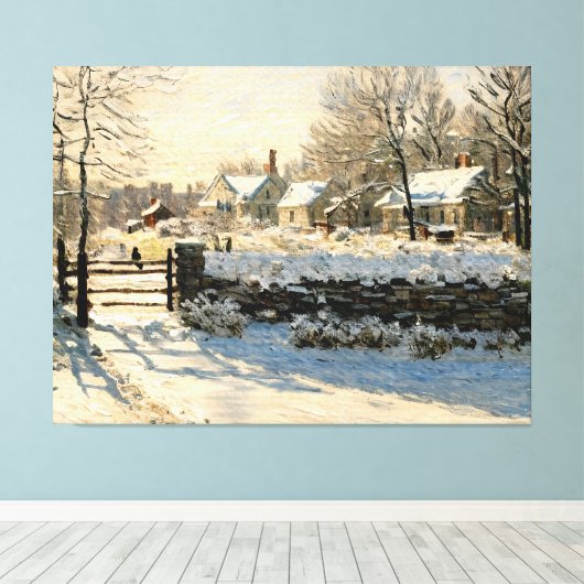 Magpie Canvas Afdruk (Insitu (Houten vloer))