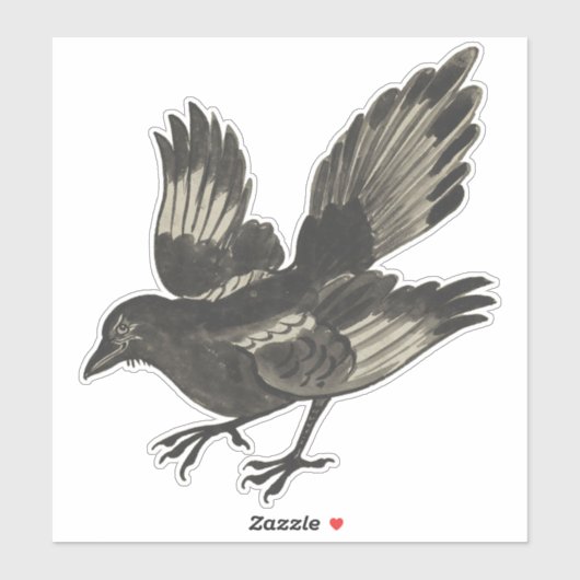 Magpie Custom-Cut Vinyl Sticker (Vel)