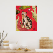 Magpie en tijger: Koreaanse Folk Art Poster (Keuken)