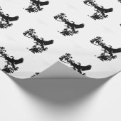 MAGPIE GOOSE IN FLIGHT SILHOUETTE AUSTRALIA CADEAUPAPIER (Hoek)
