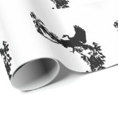 MAGPIE GOOSE IN FLIGHT SILHOUETTE AUSTRALIA CADEAUPAPIER (Rol Hoek)
