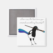 Magpie holle magneet (Voorkant / Achterkant)