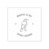 magpie is mijn gedistilleerde diertje rubberstempel (Afrduk)