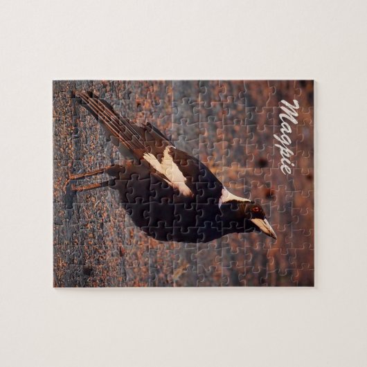 Magpie jigzaadpuzzel legpuzzel (Horizontaal)