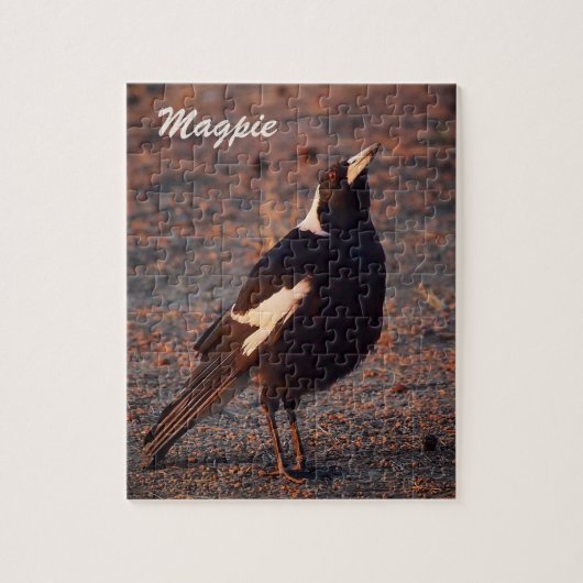 Magpie jigzaadpuzzel legpuzzel (Verticaal)