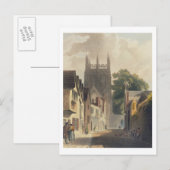 Magpie Lane, Oxford, illustratie van de 'Histor' Briefkaart (Voorkant / Achterkant)