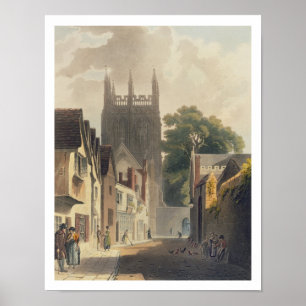 Magpie Lane, Oxford, illustratie van de 'Histor' Poster
