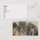 Magpie Lane, Oxford, illustratie van de 'Histor' Visitekaartje (Voorkant / Achterkant)