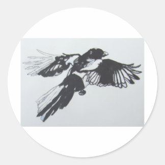 Magpie Ronde Sticker