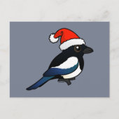 Magpie Santa Feestdagenkaart (Voorkant)