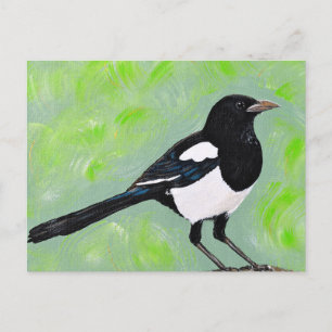 Magpie schilderij briefkaart