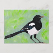 Magpie schilderij briefkaart (Voorkant)