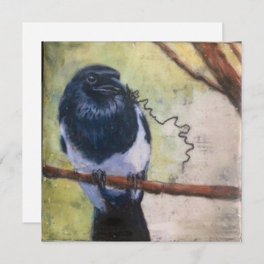 Magpie - String Theory Feestdagenkaart (Voorkant / Achterkant)