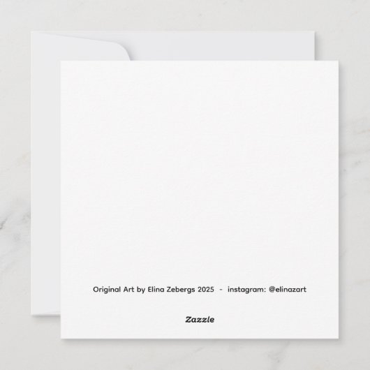 Magpie - String Theory Feestdagenkaart (Achterkant)