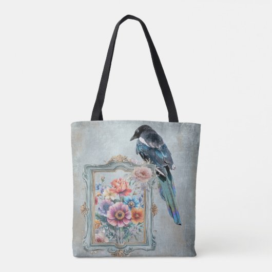 Magpie  tote bag (Achterkant)