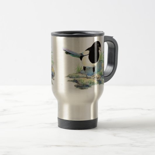 Magpie Travel Mug Reisbeker (Voorkant rechts)