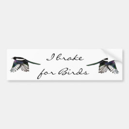 Magpie - Waterverf Bird Bumpersticker