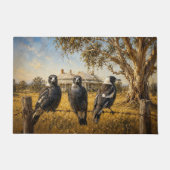 Magpies in the outback deurmat (Voorkant)