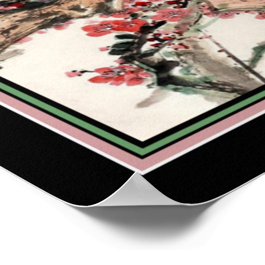 Magpies & Plum Blossom Chinese Print 16x20 (Hoek)