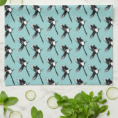 Magpies Tea Towel blue Theedoek (Gevouwen)