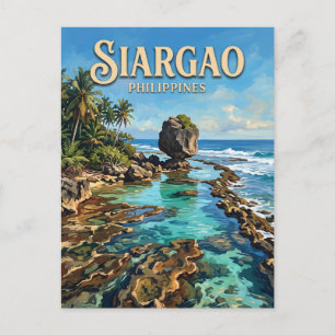 Magpupungko Rock Pools Pilar Filipijnen Briefkaart