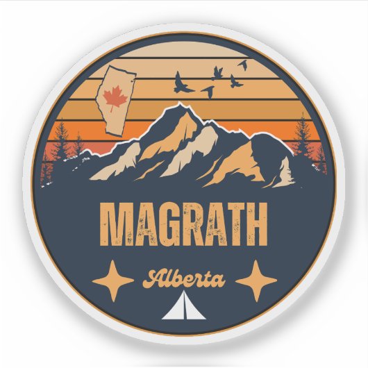 Magrath, Alberta Sticker (Voorkant)