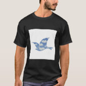 MAGRITTE FLYING BIRD retro T-shirt (Voorkant)