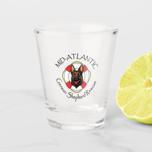 MAGSR Logo Shot Glass Glas (Voorkant)