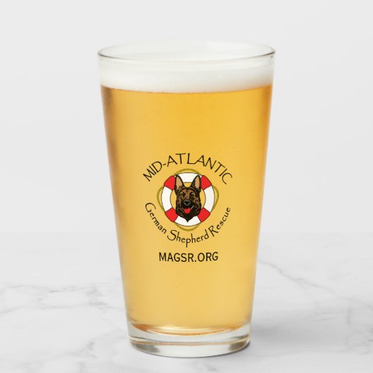 MAGSR Pint Glass Glas (Voorkant gevuld)