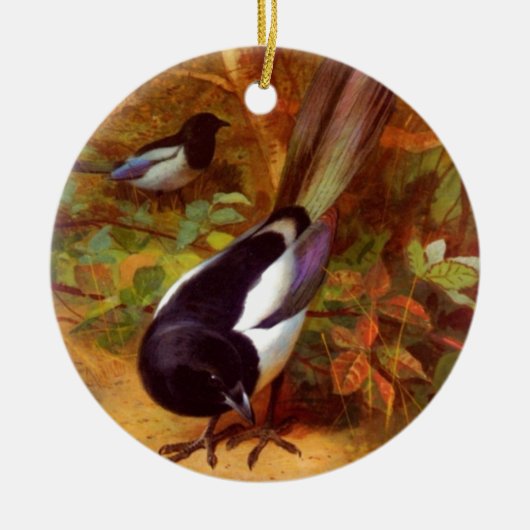 Magtaartvogel Keramisch Ornament (Voorkant)