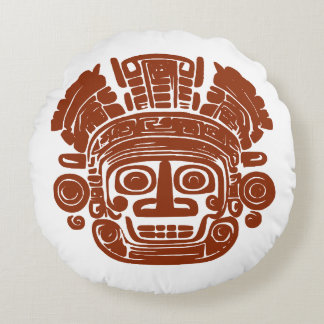 MAGUA | MAyaanse stijl GUArdiaan Rond Kussen