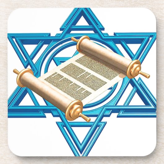 Maguen David Torah Drankjes Onderzetter (Voorkant)