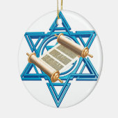 Maguen David Torah Keramisch Ornament (Links)