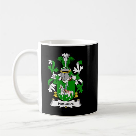 Maguire Coat of Arms Family Crest Koffiemok (Links)
